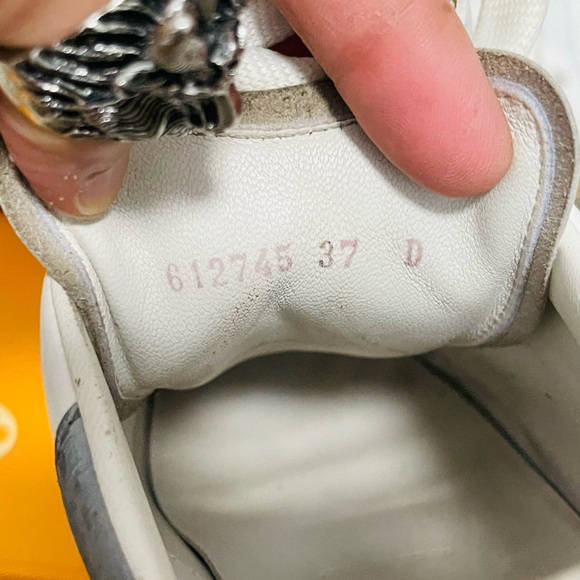 Women’s Size 7 (Euro Sz 37) Alexander McQueen Oversized Clear-sole Sneakers Grey - Picture 9 of 15